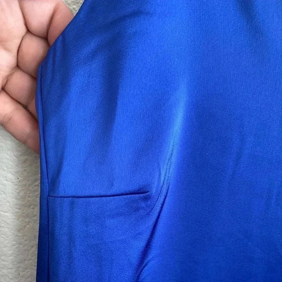 🆕Shinestar Satin Split Hem Cami Dress Royal Blue XS🆕 - Picture 5 of 9